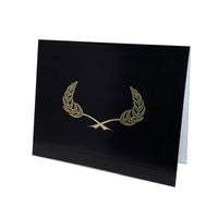 Black Gilded Crest Certificate Holder